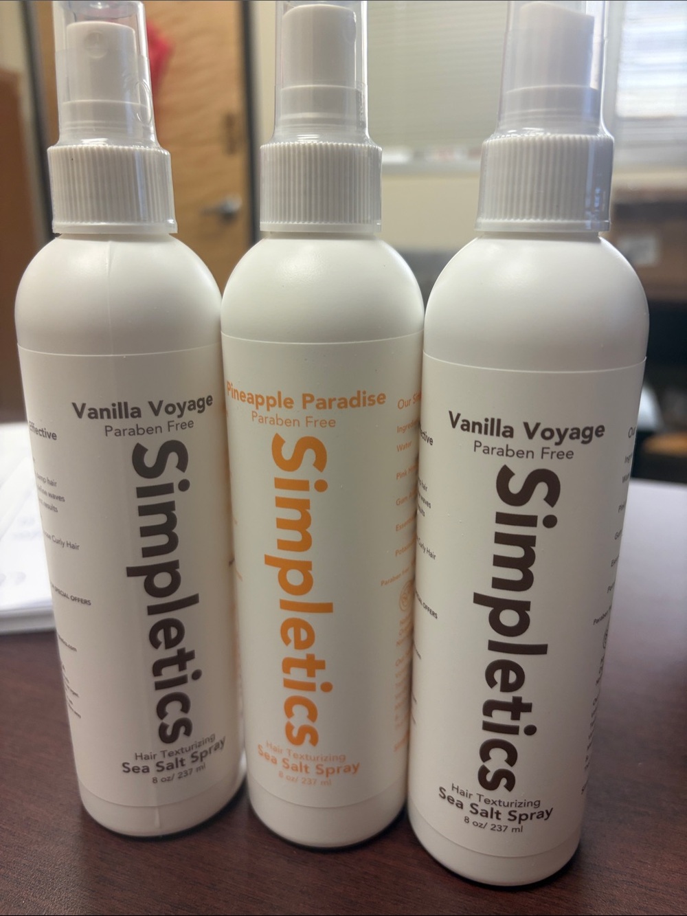 Simple Simpletics Sea Salt Spray Trio - White & Orange & Brown